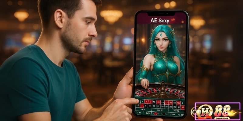 Trải nghiệm giao diện đẳng cấp của AE Sexy Casino tại QH88, cá cược mượt mà mọi lúc, mọi nơi!