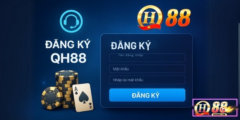 Giao diện đăng ký QH88 đơn giản – hỗ trợ nhanh chóng từ đội ngũ chăm sóc khách hàng tận tâm.
