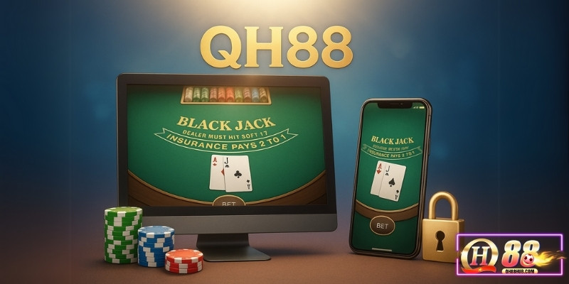 Giao diện casino QH88 thân thiện, dễ thao tác và bảo mật cao trên mọi thiết bị