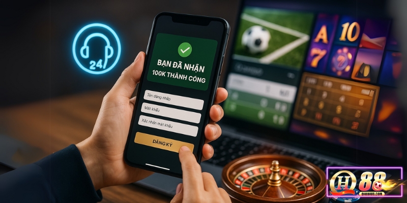 Ưu đãi đăng ký nhận ngay 100K tại QH88 dành cho người mới