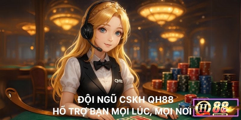 Đội ngũ CSKH QH88 luôn sẵn sàng hỗ trợ bạn mọi lúc, mọi nơi!