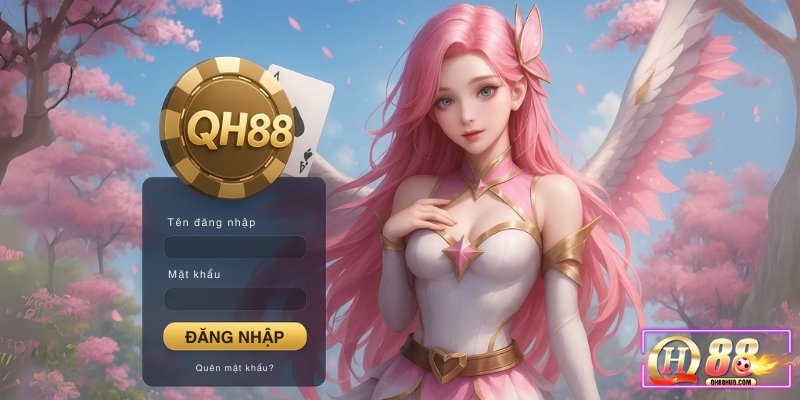 Giao diện đăng nhập QH88 thân thiện, giúp bạn dễ dàng truy cập tài khoản.