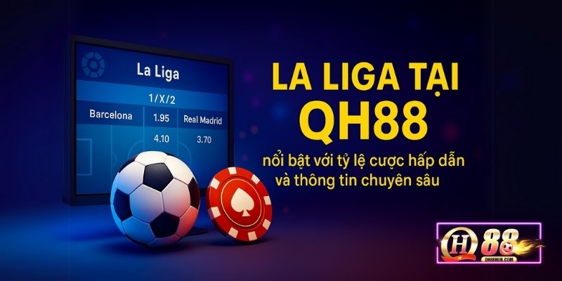 La Liga tại QH88 nổi bật với tỷ lệ cược hấp dẫn và thông tin chuyên sâu