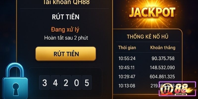 QH88 đảm bảo rút tiền từ game nổ hũ nhanh chóng và minh bạch