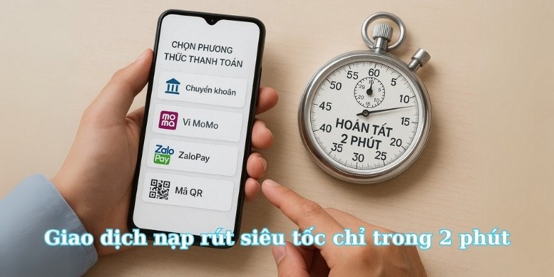 Giao diện nạp tiền đa kênh tại QH88 – nhanh, tiện, bảo mật