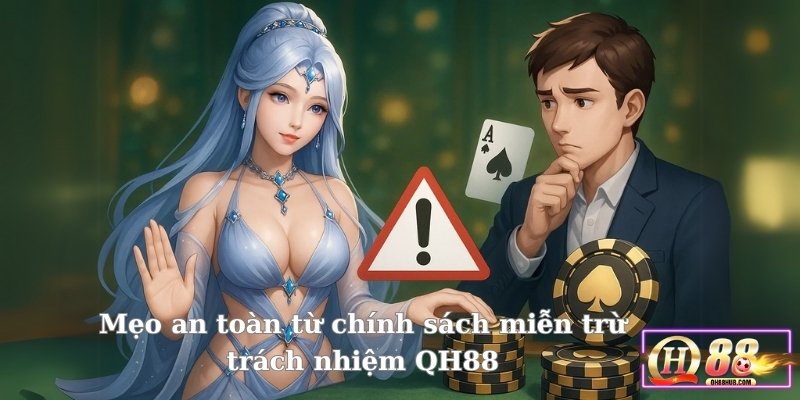 Thực hiện mẹo an toàn từ chính sách miễn trừ trách nhiệm QH88 để cá cược yên tâm!